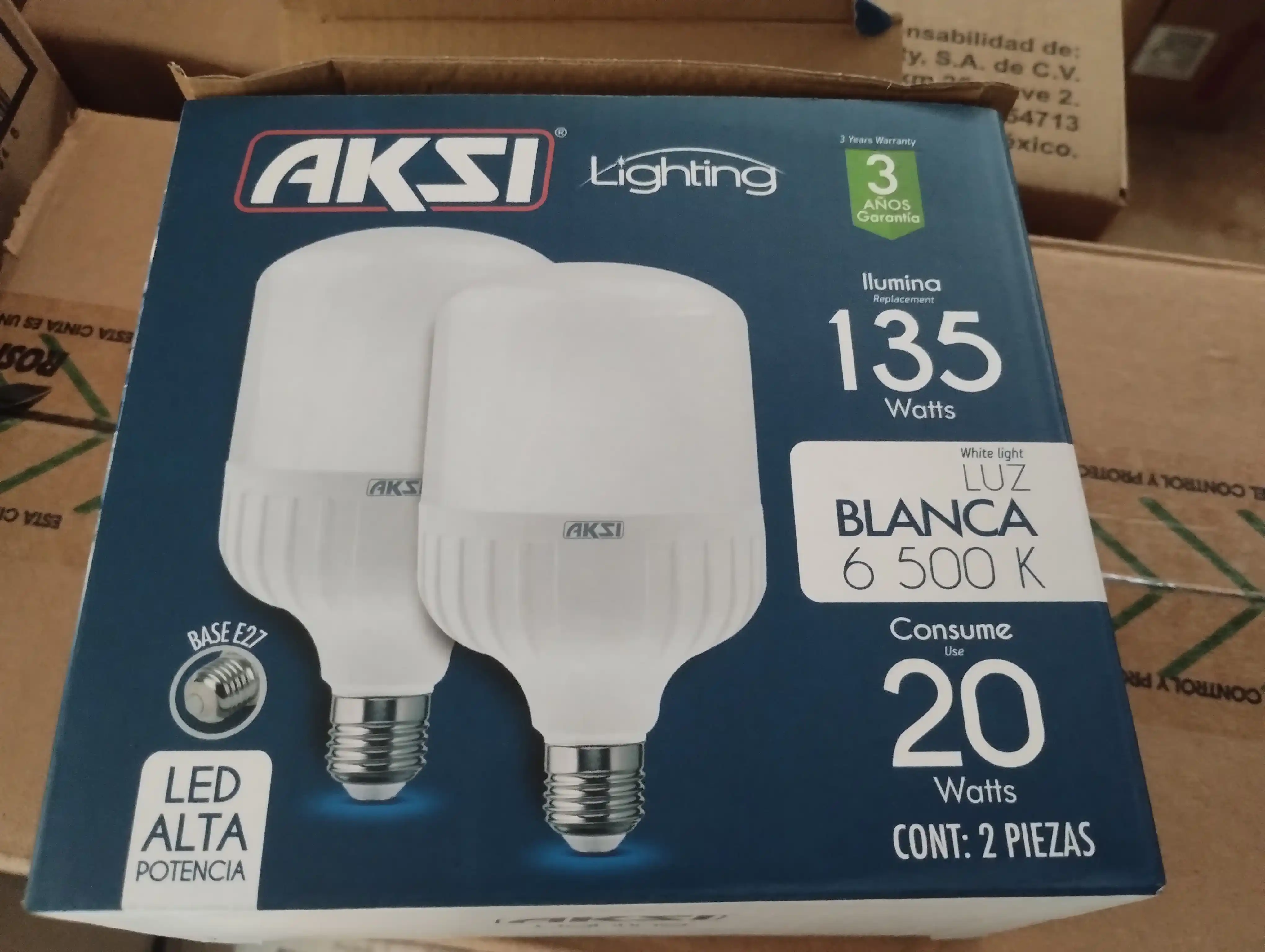 Lamparas LED AKSI 135 Watts Luz Blanca 6500 K